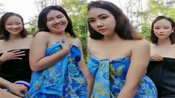 饥渴姐妹花被大哥诱骗至小树林,露天野战激情双飞!